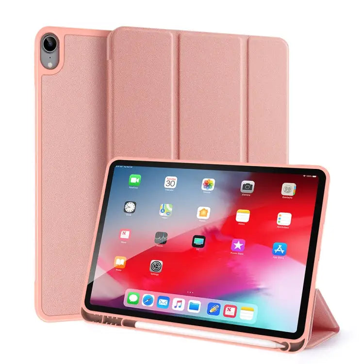 DUX DUCIS Domo Series Horizontal Flip Magnetic TPU + PU Leather Case with Three-folding Holder & Pen Slot & Sleep