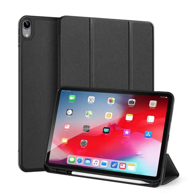 DUX DUCIS Domo Series Horizontal Flip Magnetic TPU + PU Leather Case with Three-folding Holder & Pen Slot & Sleep