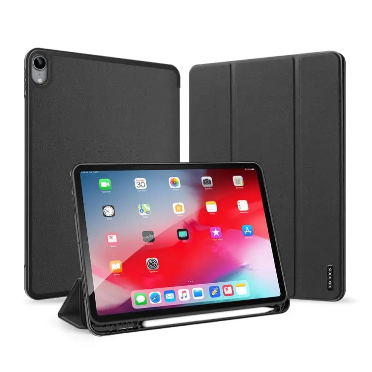 DUX DUCIS Domo Series Horizontal Flip Magnetic TPU + PU Leather Case with Three-folding Holder & Pen Slot & Sleep