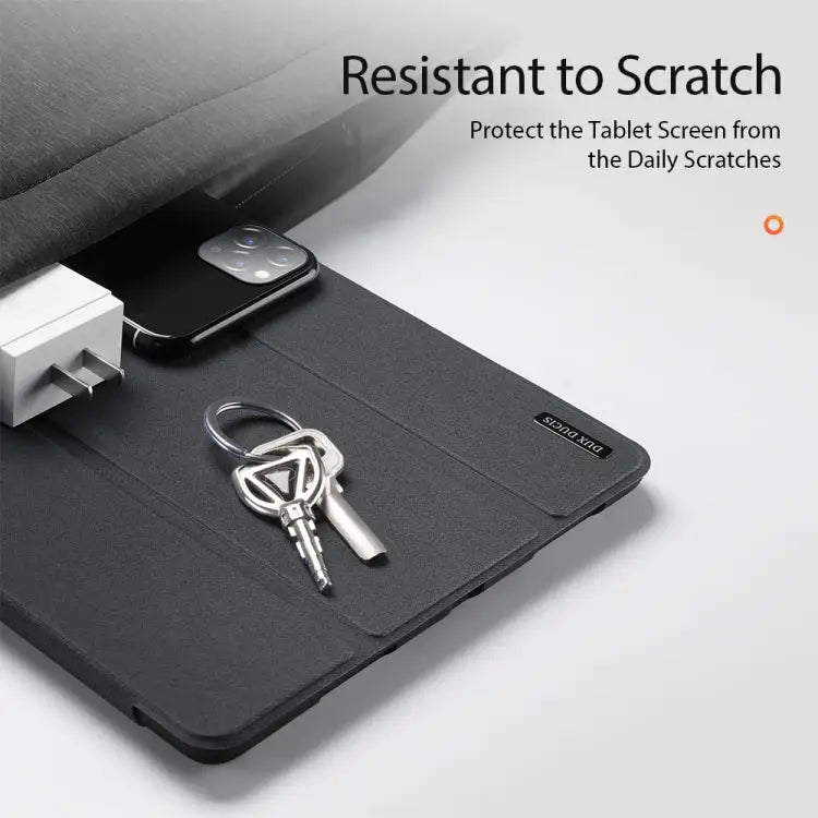 DUX DUCIS Domo Series Horizontal Flip Magnetic TPU + PU Leather Case with Three-folding Holder & Pen Slot & Sleep