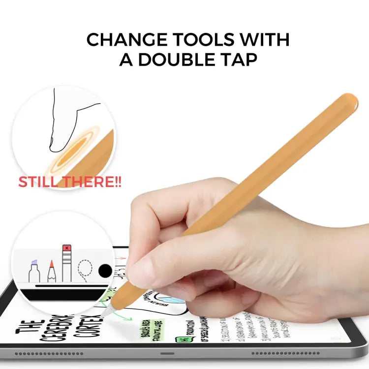 DUX DUCIS Stoyobe Ultra-thin Silicone Protective Case for Apple Pencil Pro / 2 - Orange - Apple Accessories