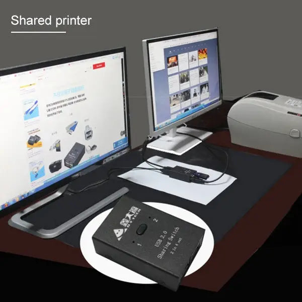 DY-B046 2 In 4 Out USB 2.0 Sharing Switch USB Flash Printer Adapter DY-B046 - DY-B046
