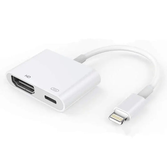 E-Gin-LTH-002 8 Pin Digital AV to HDMI Adapter + USB Charging Port for 1080P HD TV Display Screen Device - E-Gin-LTH-002
