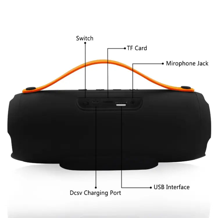 E13 Mini Portable Wireless Bluetooth Speaker Stereo Speakerphone Radio Music Subwoofer Column Speakers with TF FM RED