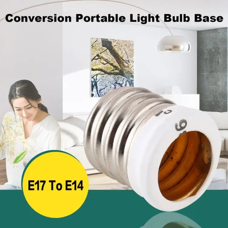 E17 to E14 Light Lamp Bulbs Adapter Converter E17 to E14 - E17 to E14