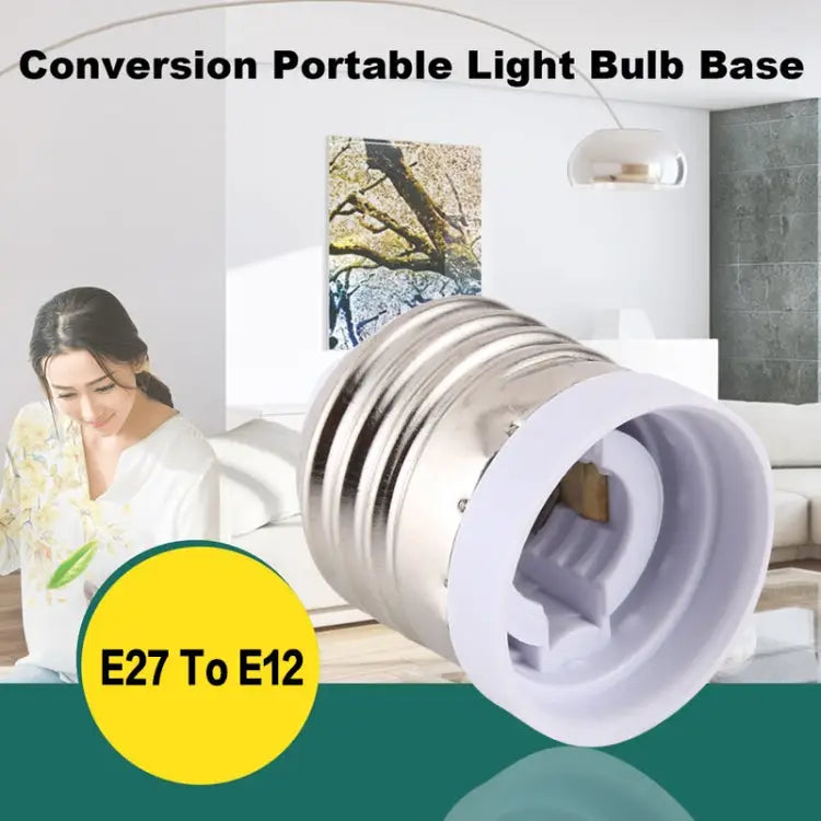 E27 to E12 Light Lamp Bulbs Adapter Converter E27 to E12 - E27 to E12