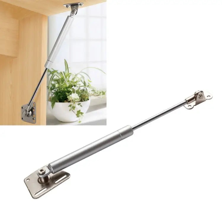 E7 Iron Head Down Door Buffer Telescopic Pneumatic Hydraulic Rod Iron Head 10 inch 100N (10kg) - Iron Head, 10 inch
