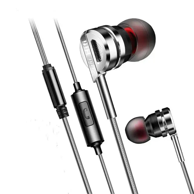 Earphone Headphones D05 Metal Stereo Headset with Mic Earphones Noise Cancelling auriculares Earbud for phone Xiaomi