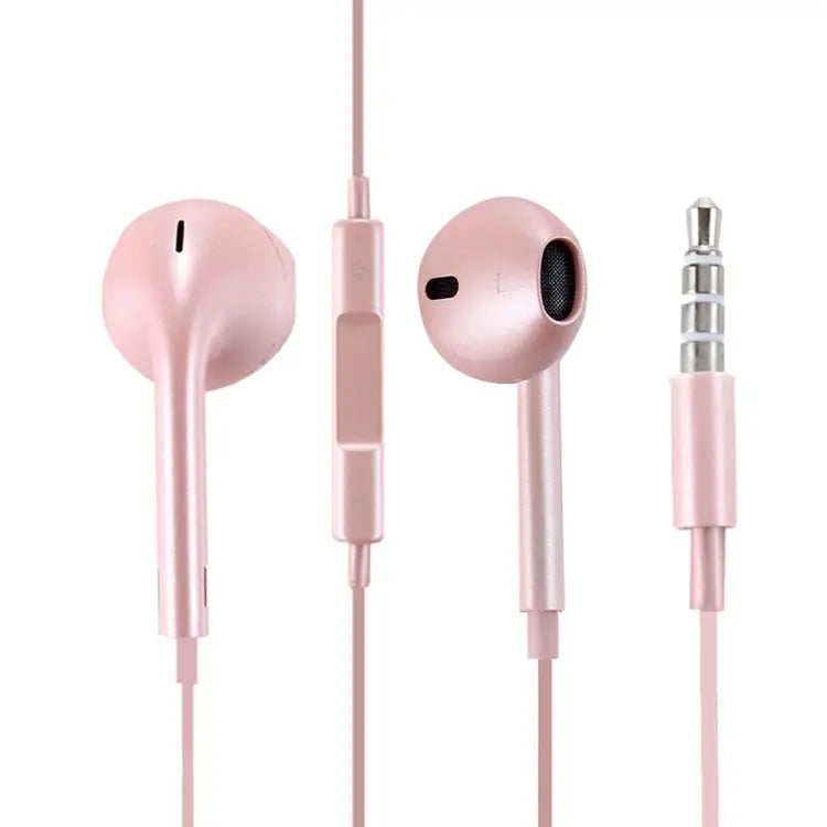 EarPods Wired Headphones Earbuds with Wired Control & Mic - Rose Gold / Rose Gold