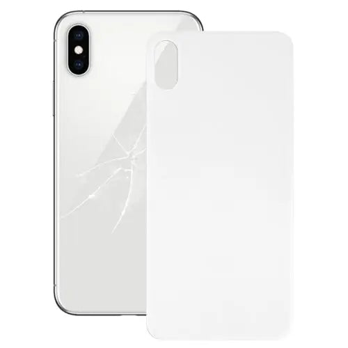 Easy Replacement Big Camera Hole Glass Back Battery Cover with Adhesive for iPhone X - For iPhone X (No Disassemble)
