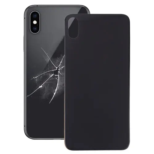 Easy Replacement Big Camera Hole Glass Back Battery Cover with Adhesive for iPhone X - For iPhone X (Not Disassemble)