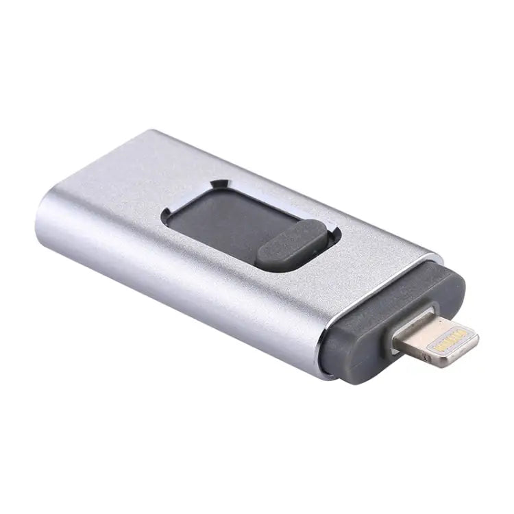 easyflash RQW-01B 3 in 1 USB 2.0 & 8 Pin & Micro USB 64GB Flash Drive - RQW-01B Silver