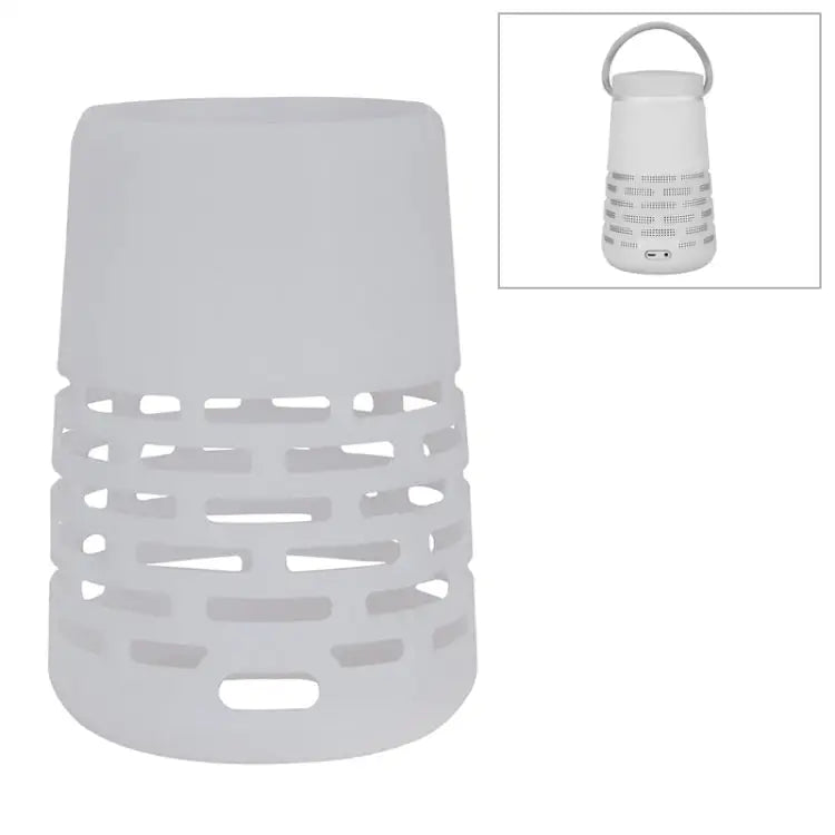 EBSC180-2 Portable Bluetooth Speaker Silicone Case Sling Cover for Bose SoundLink Revolve+ - White
