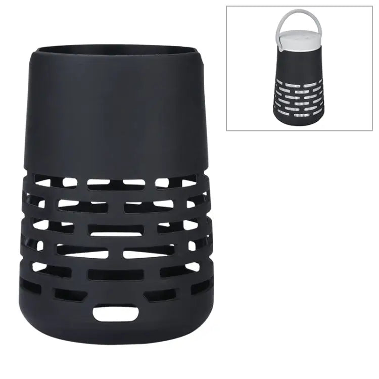 EBSC180-2 Portable Bluetooth Speaker Silicone Case Sling Cover for Bose SoundLink Revolve+ - Black
