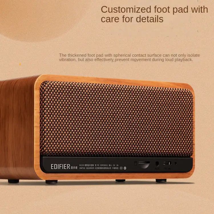 Edifier M230 Retro Classic Desktop Portable Wireless Bluetooth 5.0 Wood Speaker M230 - M230