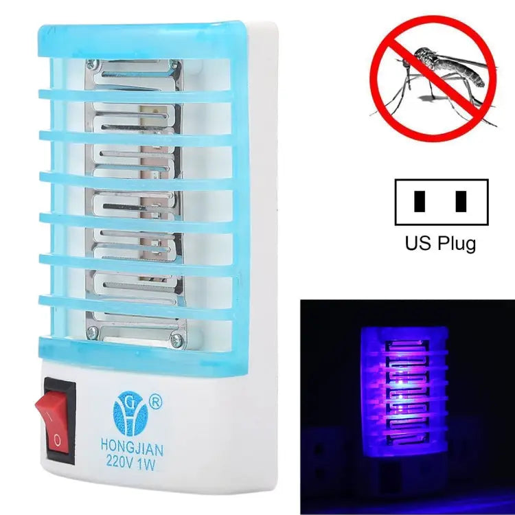 Efficient 4-LED Blue Light Mosquito Killer Night Lamp US Plug AC110V US Plug - US Plug