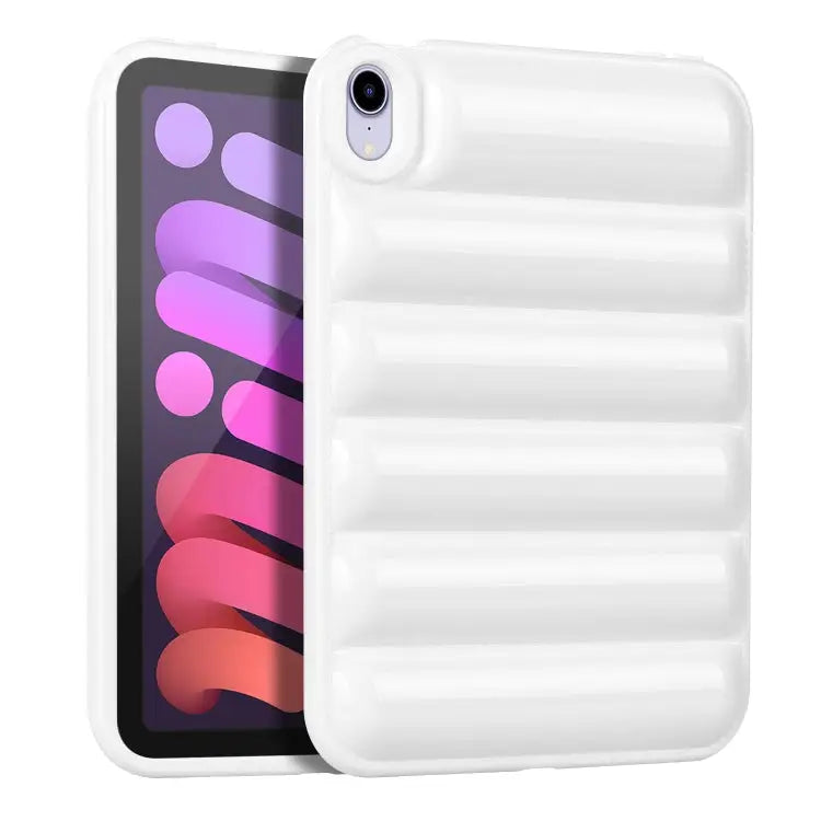 Eiderdown Cushion Shockproof Tablet Case For iPad mini 2024 / mini 6 - For iPad mini 2024 / mini 6 / White - Apple