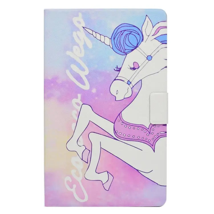 Electric Pressed Left Right Flat Feather Case with Sleep Function Pen Cover & Card Slot & Holder For Galaxy Tab E T560