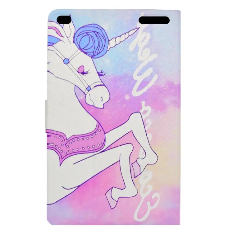 Electric Pressed Left Right Flat Feather Case with Sleep Function Pen Cover & Card Slot & Holder For Huawei T5-10.0