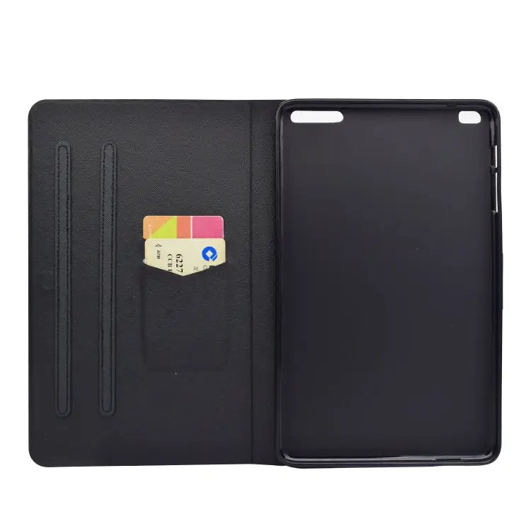 Electric Pressed Left Right Flat Feather Case with Sleep Function Pen Cover & Card Slot & Holder For Huawei T5-10.0