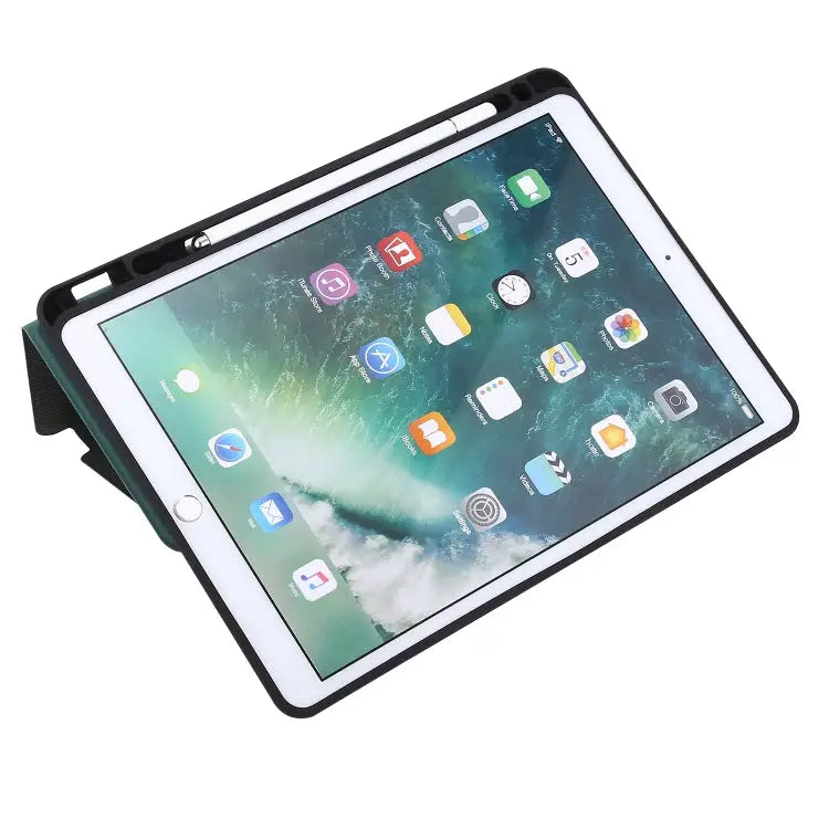 Electric Pressed Texture Horizontal Flip Leather Case with Holder & Pen Slot For iPad 10.2 / Air 2019 / Pro 10.5
