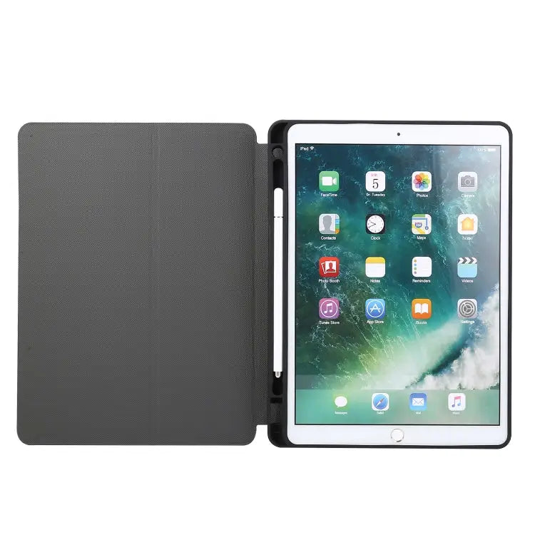 Electric Pressed Texture Horizontal Flip Leather Case with Holder & Pen Slot For iPad 10.2 / Air 2019 / Pro 10.5