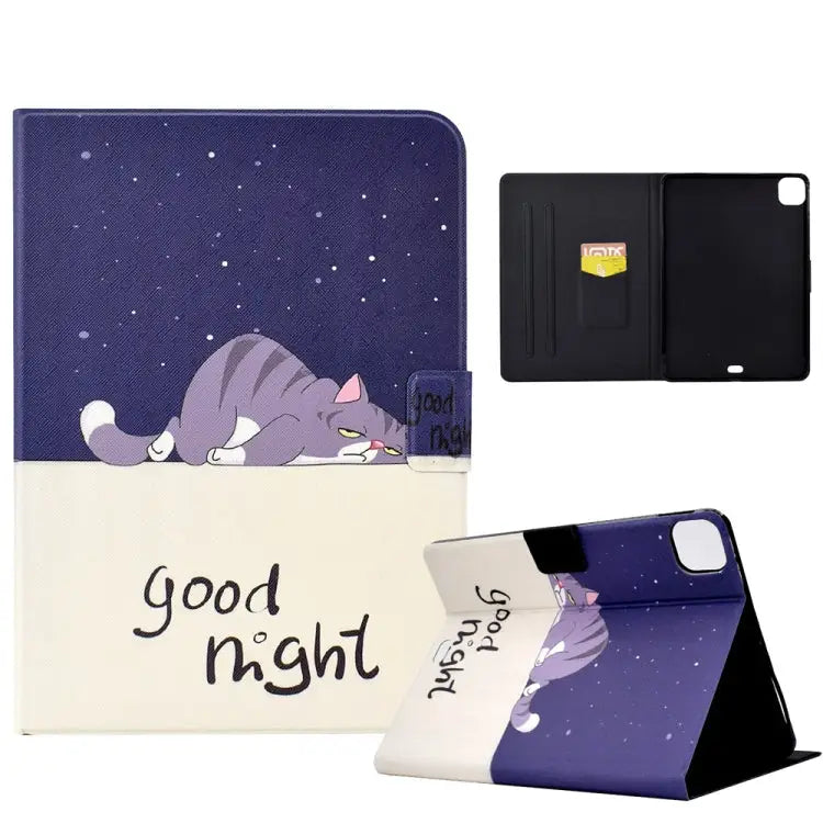 Electric Pressed TPU Smart Leather Tablet Case For iPad 10th Gen 10.9 2022 For iPad mini 6 / mini 2024 For iPad Pro 11
