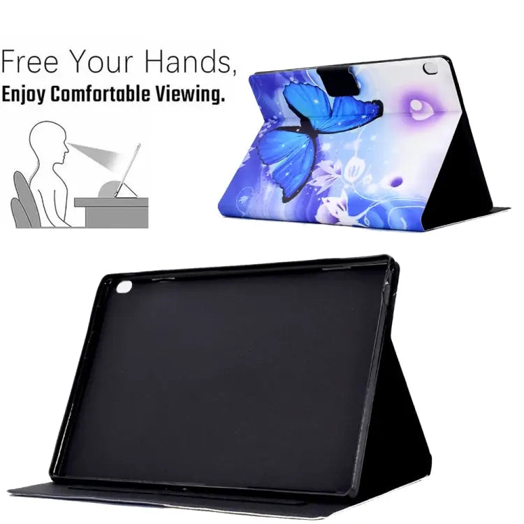 Electric Pressed TPU Smart Leather Tablet Case For Lenovo Tab M10 FHD REL - Mobile Accessories