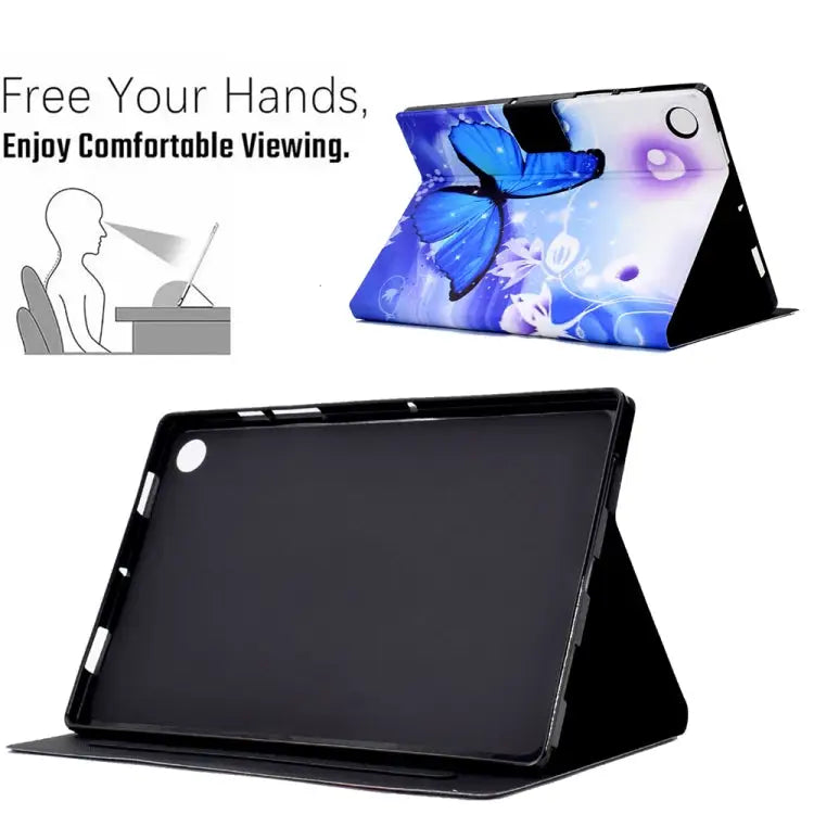 Electric Pressed TPU Smart Leather Tablet Case For Samsung Galaxy Tab A8 10.5 2021 / A8 2022 For Samsung Galaxy Tab S6