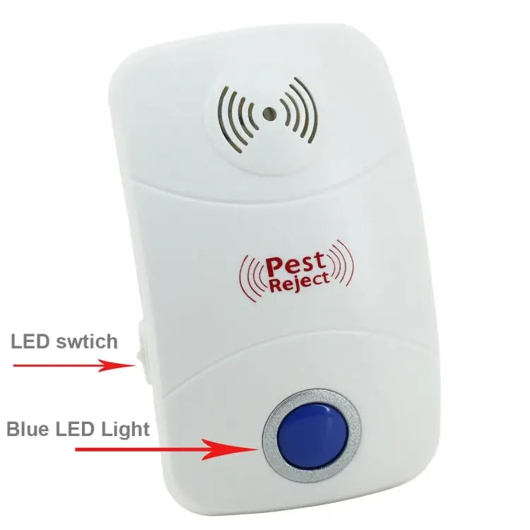 Electronic Ultrasonic Mosquito Rat Pest Control Repeller with LED Light UK Plug AC90V-250V UK Plug - UK Plug