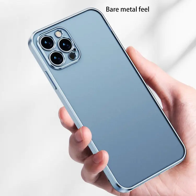 Electroplated Frosted Phone Case For iPhone 13 Pro For iPhone 13 Pro Max - For iPhone 13 Pro Max / Sierra Blue - Apple