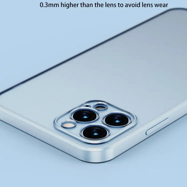 Electroplated Frosted Phone Case For iPhone 13 Pro For iPhone 13 Pro Max - For iPhone 13 Pro Max / Sierra Blue - Apple