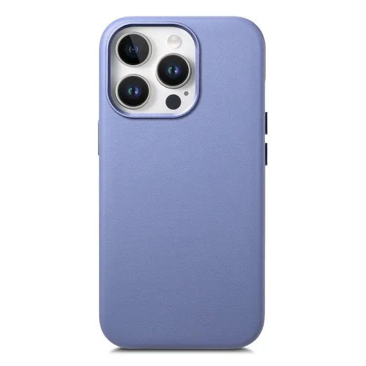 Electroplated Metal Button MagSafe Phone Case - For iPhone 13 Pro Max / Blue