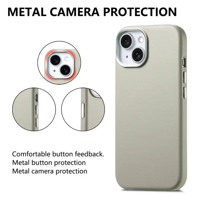 Electroplated Metal Button MagSafe Phone Case For iPhone 13 Pro Max For iPhone 13 Pro For iPhone 13 - Apple Accessories