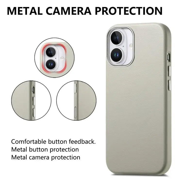 Electroplated Metal Button MagSafe Phone Case For iPhone 15 Plus For iPhone 15 For iPhone 14 Plus - Apple Accessories