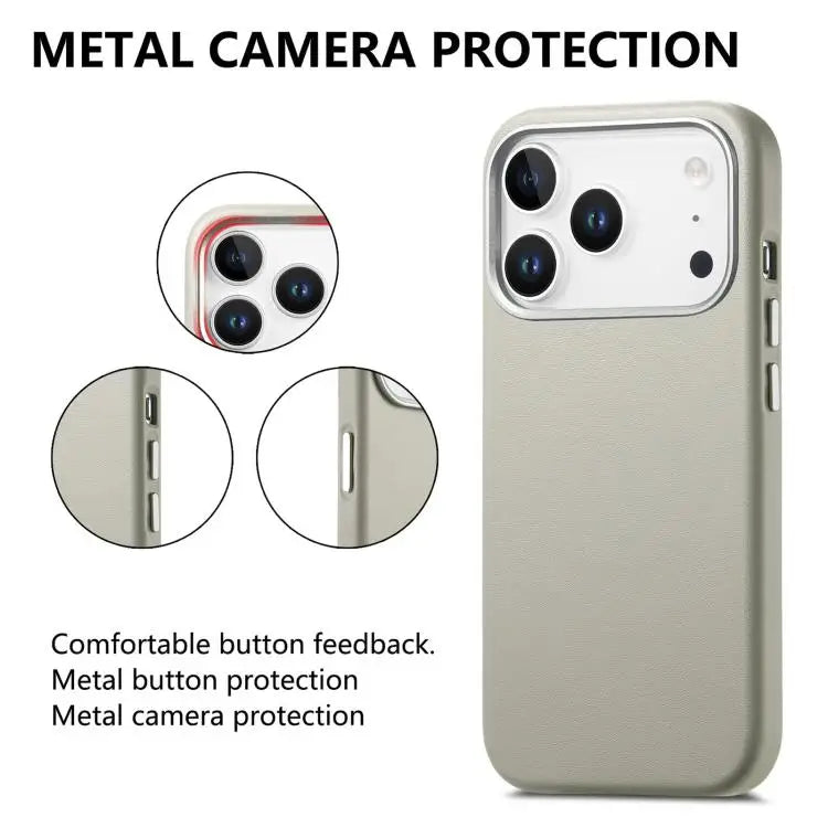Electroplated Metal Button MagSafe Phone Case For iPhone 16 Pro Max For iPhone 16 Pro For iPhone 16 Plus - Apple