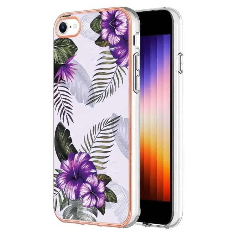 Electroplating IMD TPU Phone Case For iPhone SE 2022 / SE 2020 / 8 / 7 - For iPhone SE 2022 / SE 2020 / 8 / 7 / Purple