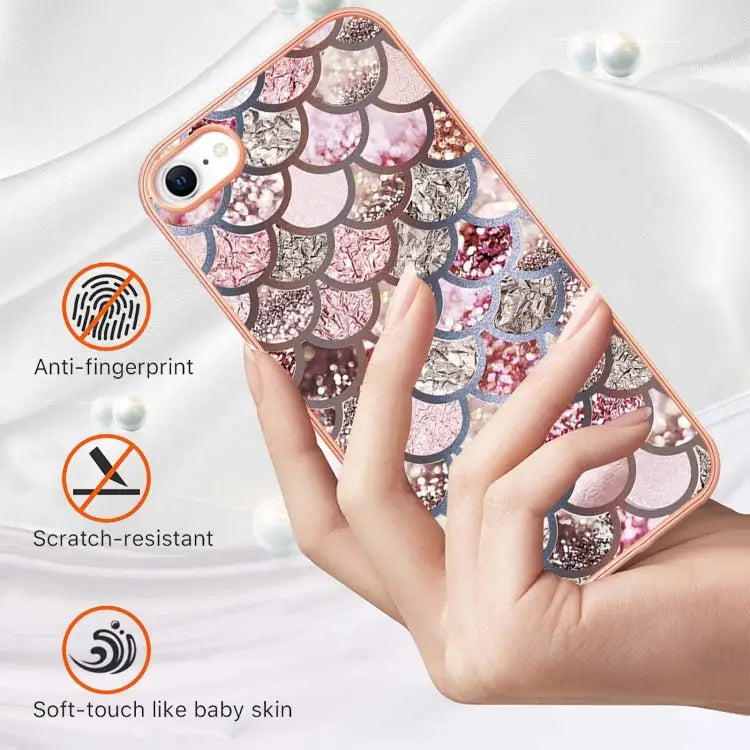 Electroplating IMD TPU Phone Case For iPhone SE 2022 / SE 2020 / 8 / 7 - Apple Accessories