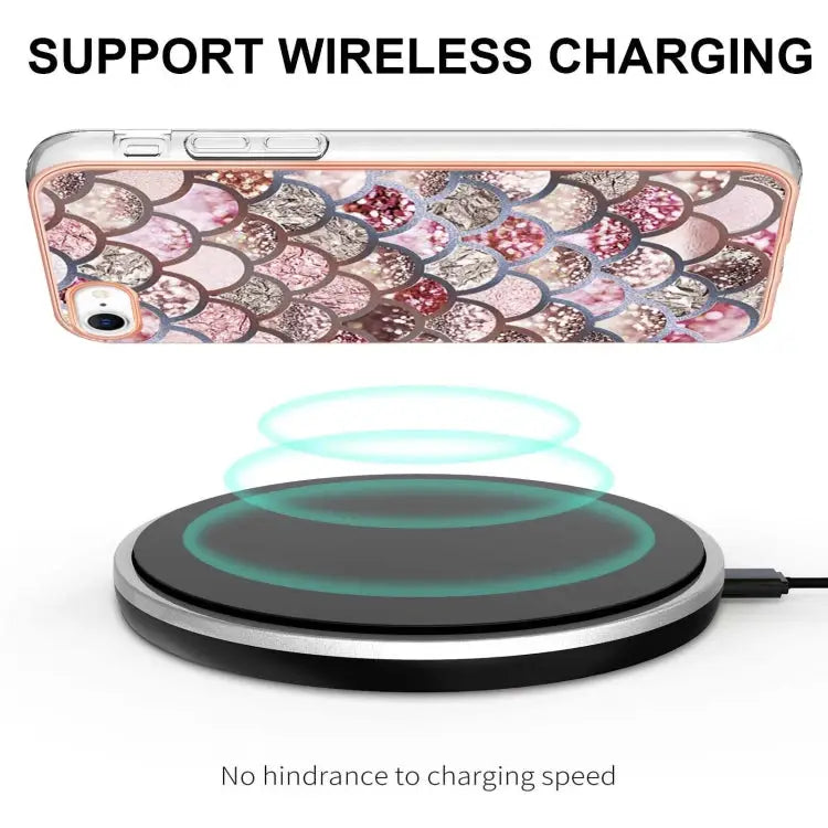 Electroplating IMD TPU Phone Case For iPhone SE 2022 / SE 2020 / 8 / 7 - Apple Accessories