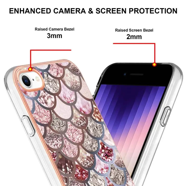 Electroplating IMD TPU Phone Case For iPhone SE 2022 / SE 2020 / 8 / 7 - Apple Accessories