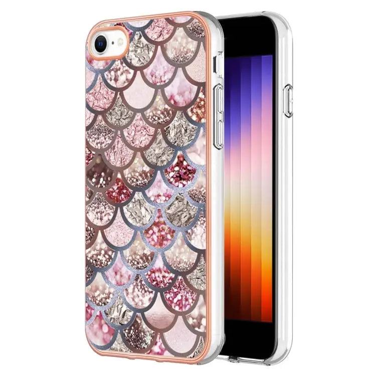 Electroplating IMD TPU Phone Case For iPhone SE 2022 / SE 2020 / 8 / 7 - For iPhone SE 2022 / SE 2020 / 8 / 7 / Pink