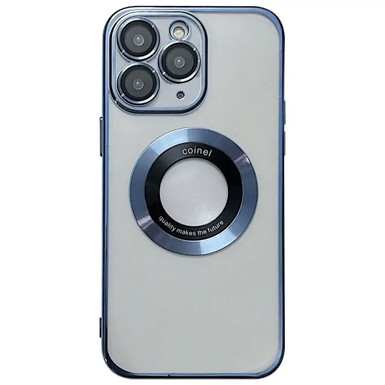 Electroplating Magsafe TPU Phone Case - For iPhone 11 Pro Max / Blue