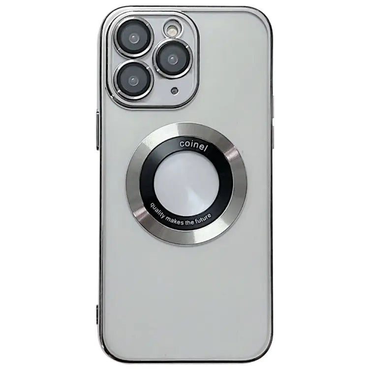 Electroplating Magsafe TPU Phone Case - For iPhone 11 Pro Max / Silvery
