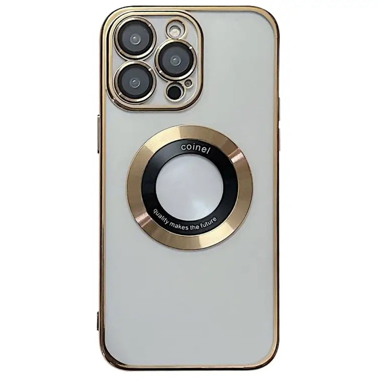Electroplating Magsafe TPU Phone Case - For iPhone 12 Pro / Golden
