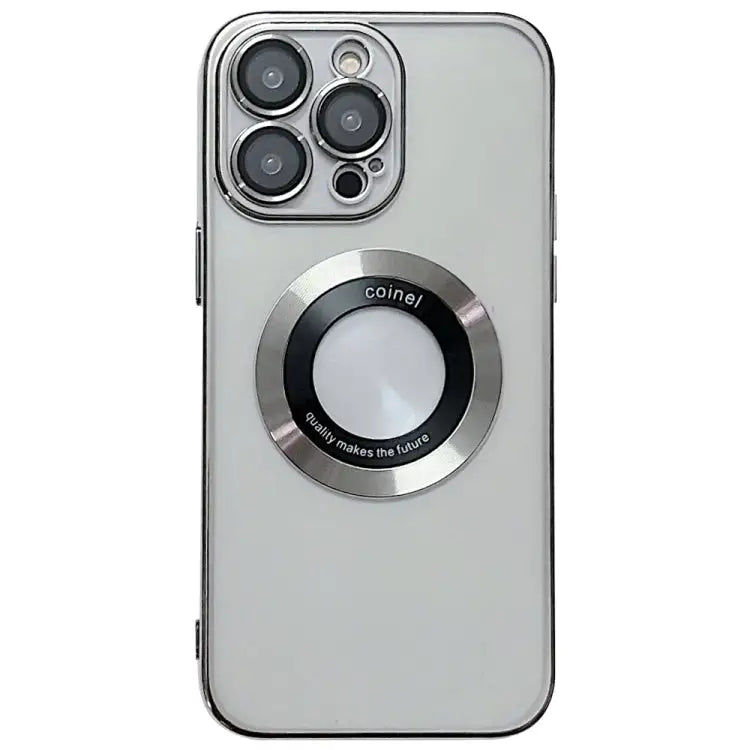Electroplating Magsafe TPU Phone Case - For iPhone 12 Pro Max / Silvery