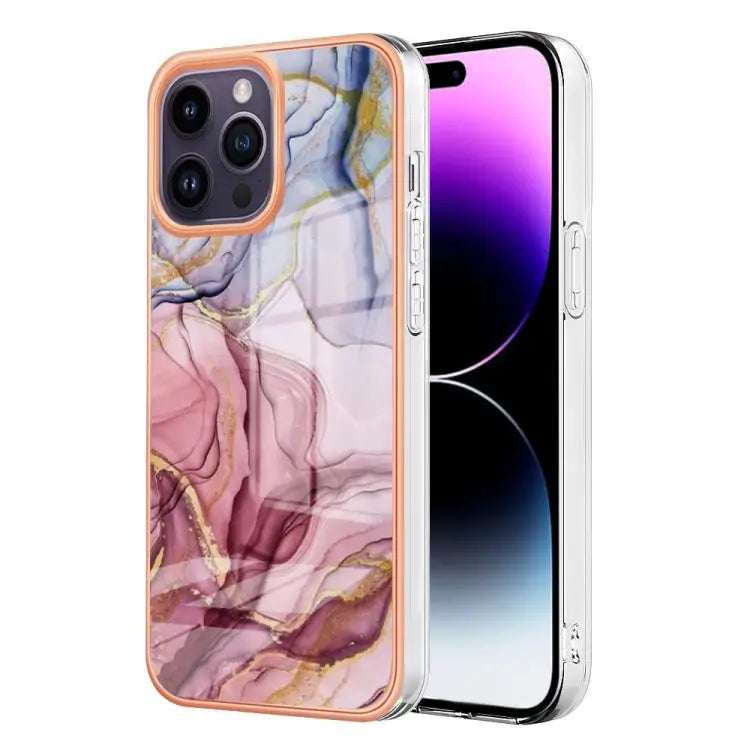 Electroplating Marble Dual-side IMD Phone Case For iPhone 16 Pro Max For iPhone 16 Pro For iPhone 16 Plus For iPhone 16