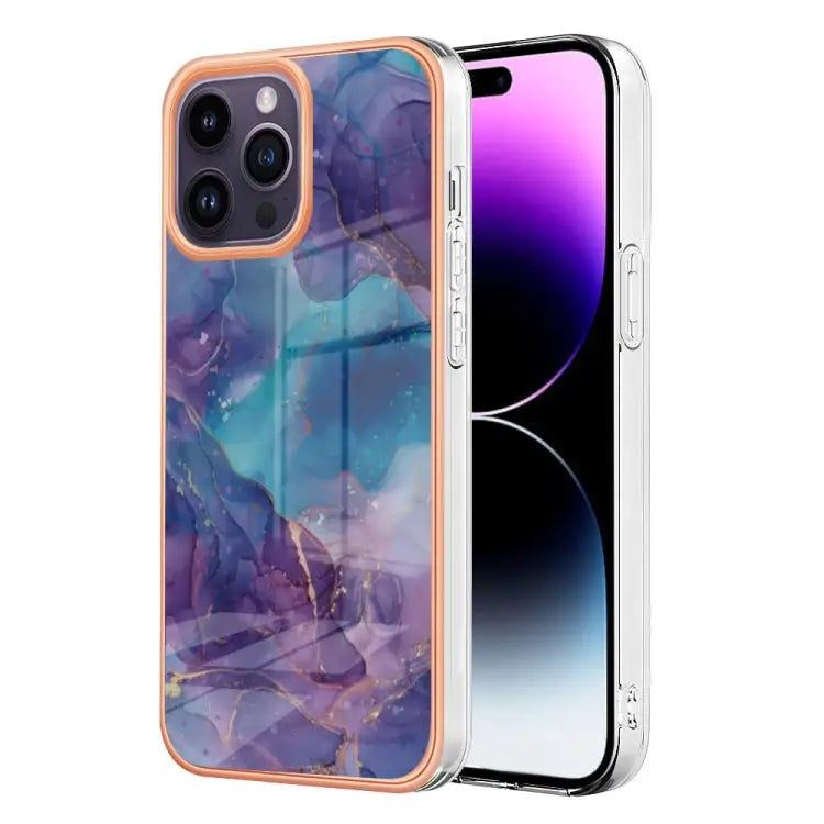 Electroplating Marble Dual-side IMD Phone Case For iPhone 16 Pro Max For iPhone 16 Pro For iPhone 16 Plus For iPhone 16