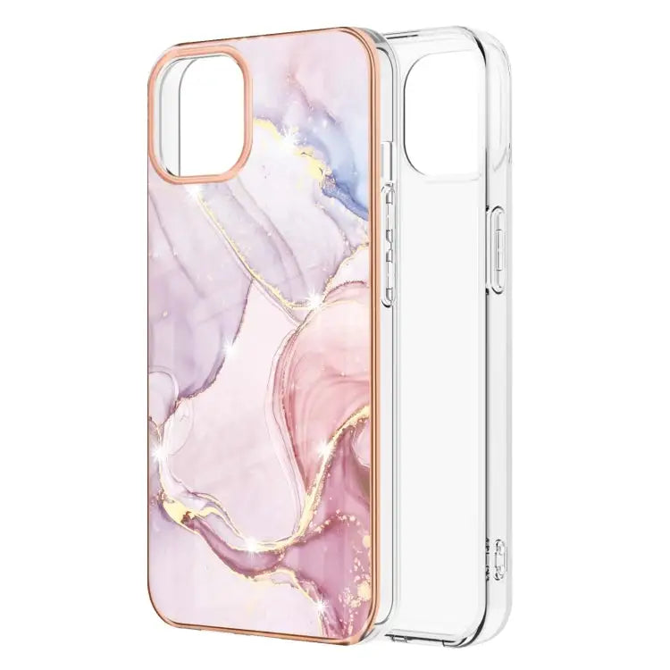 Electroplating Marble Pattern Dual-side IMD TPU Shockproof Case For iPhone 13 mini For iPhone 13 For iPhone 13 Pro