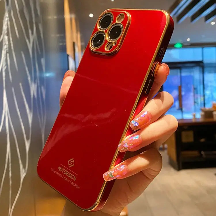 Electroplating Metal Frame Precise Hole TPU Protective Case For iPhone 13 mini For iPhone 13 For iPhone 13 Pro