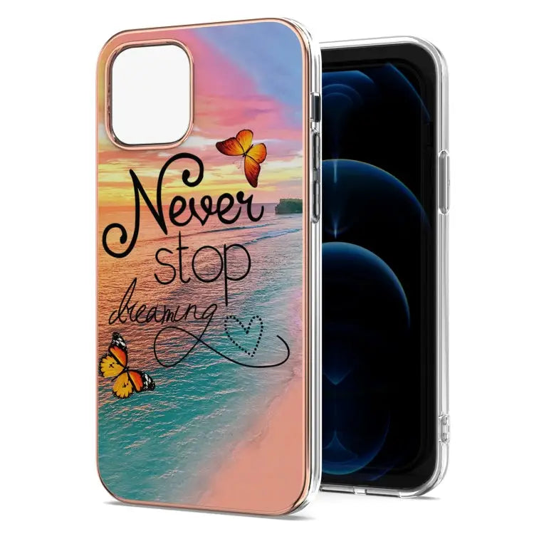 Electroplating Pattern IMD TPU Shockproof Case For iPhone 13 mini For iPhone 13 For iPhone 13 Pro For iPhone 13 Pro Max